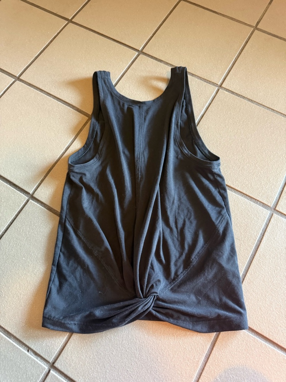 Black Twist-Front Tank Top - Women